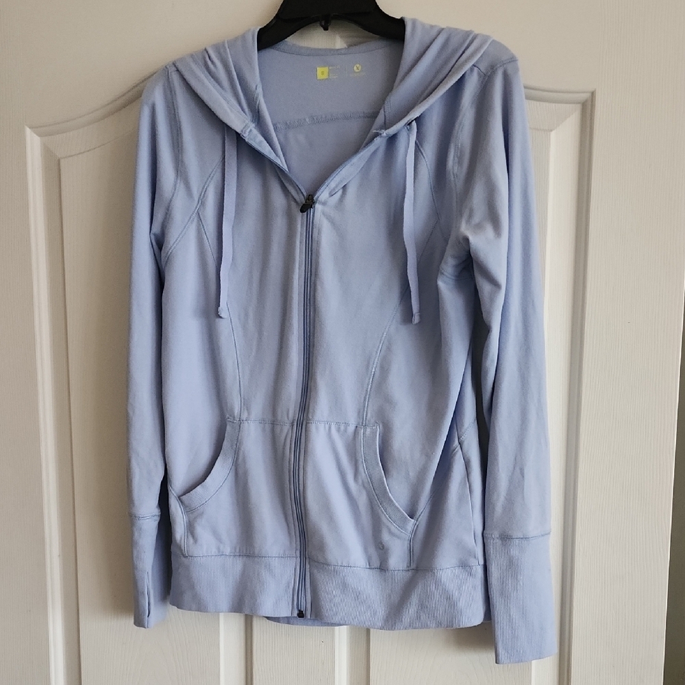 Women's Light Blue Hoodie Jacket